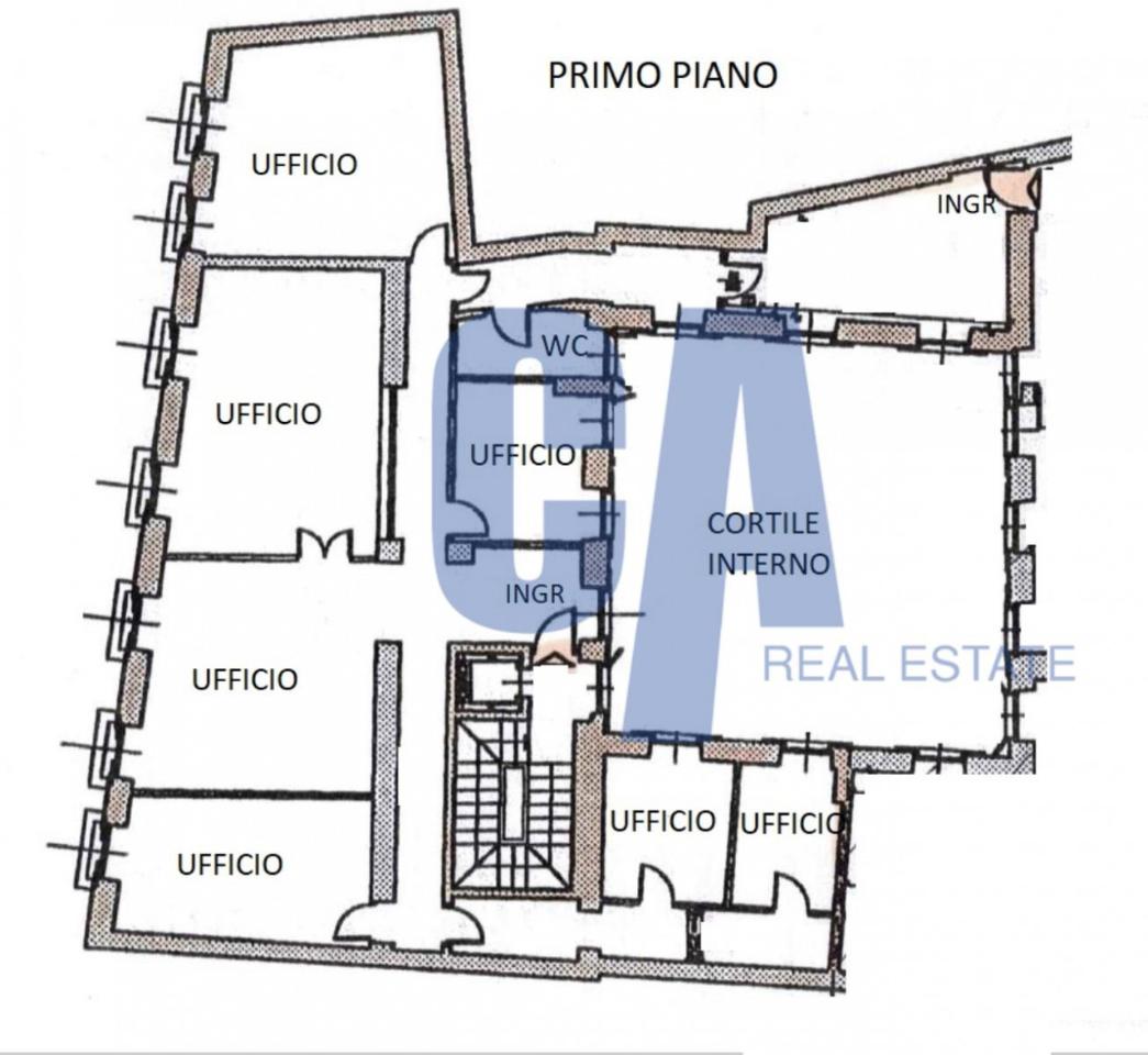 Ufficio in Corso Venezia, Milano - Planimetria 1