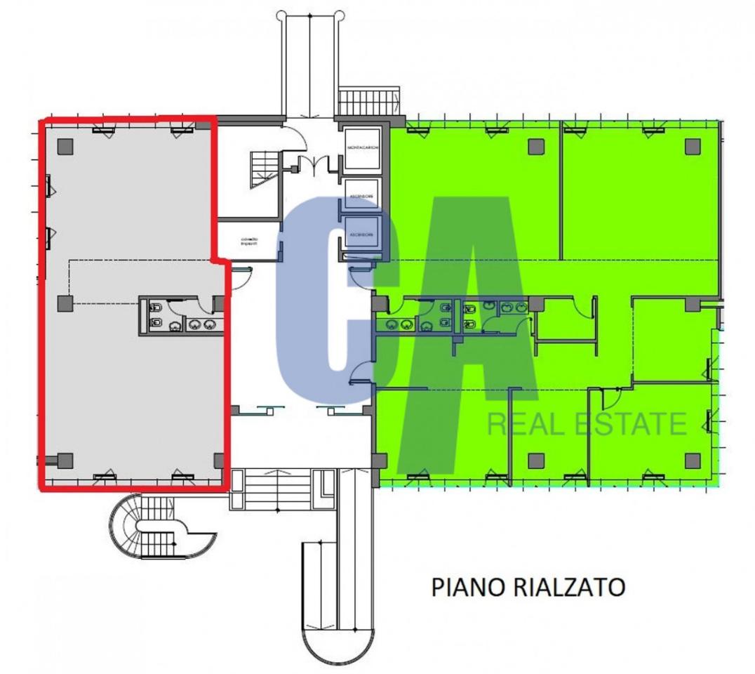 Ufficio in Via della Vignolina, Agrate Brianza, {3} - Planimetria 1