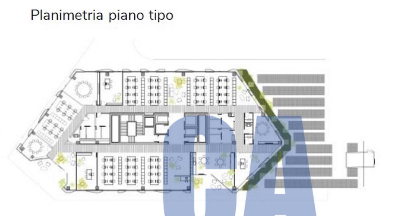 Ufficio in Via Savonarola fra' Gerolamo, Milano, {3} - Planimetria 1
