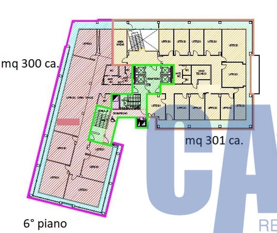 Ufficio in Via Tonale, Milano, {3} - Planimetria 1