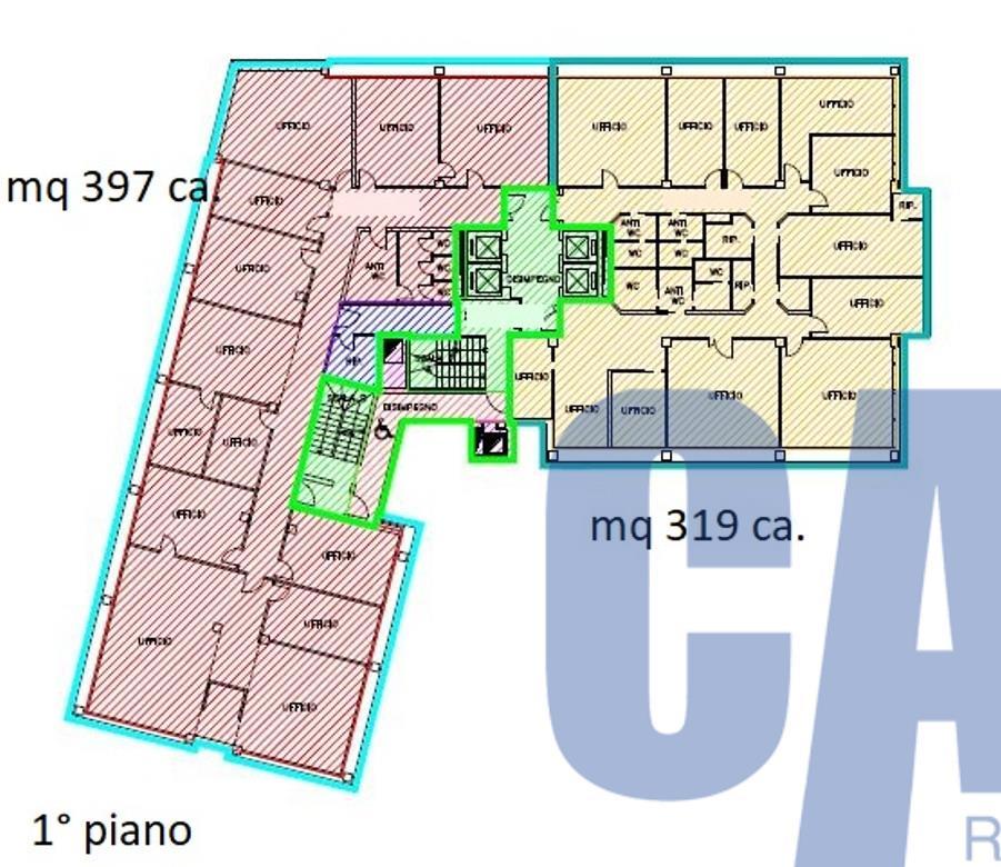 Ufficio in Via Tonale, Milano, {3} - Planimetria 1