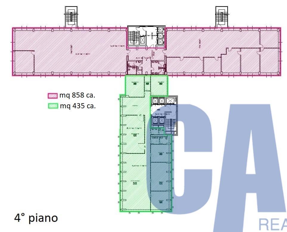 Ufficio in Via Giovanni Gentile, Milano, {3} - Planimetria 1