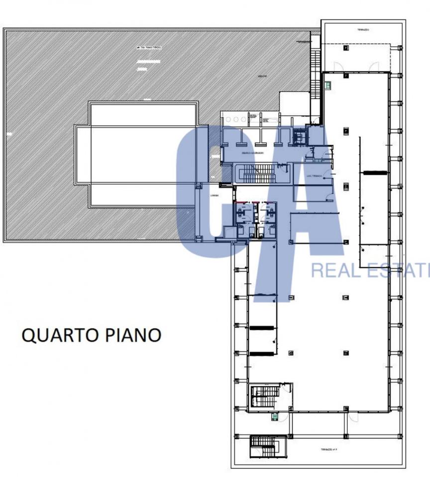 Ufficio in Via Bassi Ugo, Milano, {3} - Planimetria 1