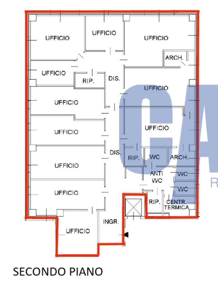 Ufficio in Via Cadorna, Vimodrone, {3} - Planimetria 1