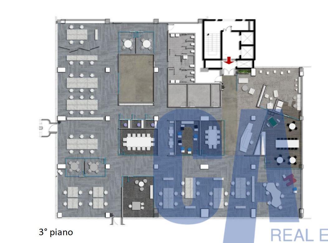 Ufficio in Strada Milano Fiori, Assago, {3} - Planimetria 1