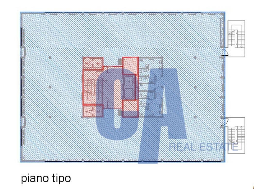 Ufficio in Via Polesine, Milano, {3} - Planimetria 1