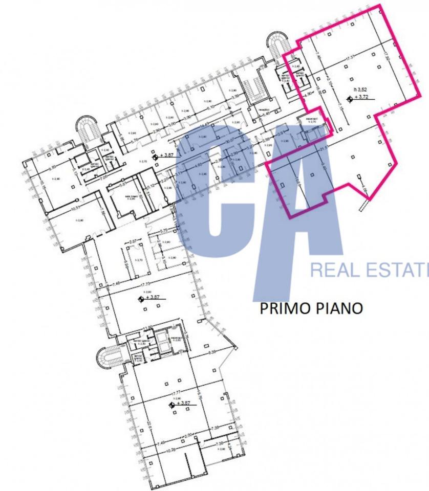 Ufficio in Piazza Maestri del Lavoro, Cernusco Sul Naviglio, {3} - Planimetria 1