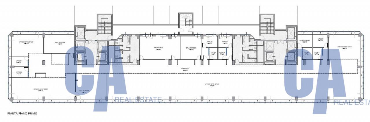 Ufficio in Via Bugatti Ettore, Milano, {3} - Planimetria 1