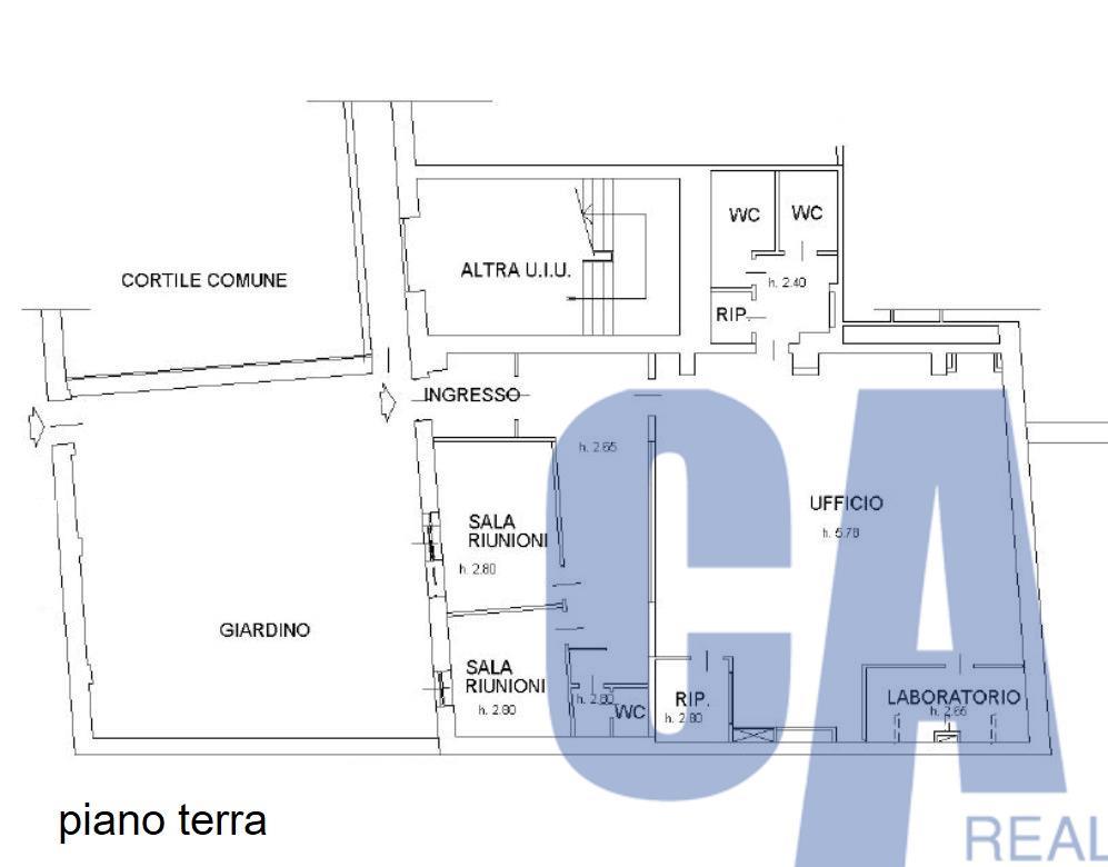 Ufficio in Via Rucellai Bernardo, Milano, {3} - Planimetria 1