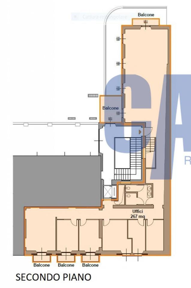 Ufficio in Via Vitruvio, Milano, {3} - Planimetria 1