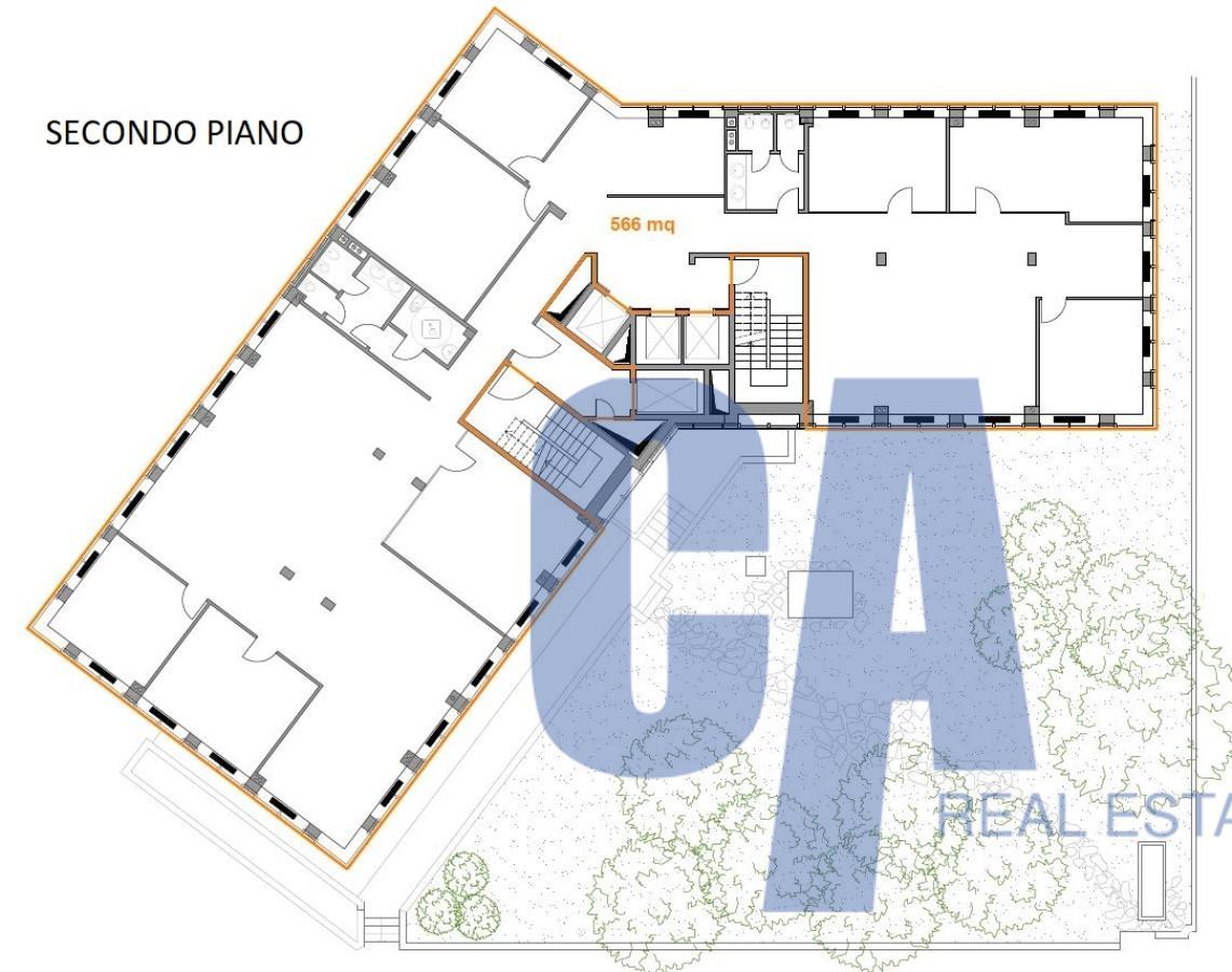 Ufficio in Via dei Cignoli, Milano, {3} - Planimetria 1