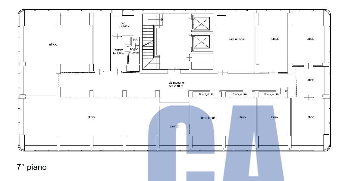 Ufficio in Via Gioia Melchiorre, Milano, {3} - Planimetria 1