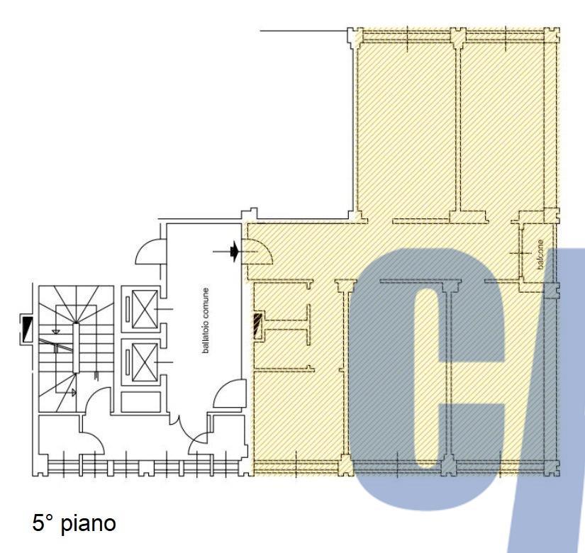 Ufficio in Via Populonia, Milano, {3} - Planimetria 1