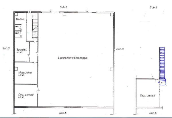 Capannone in Via della Pidocchiosa 10, San Cesareo, {3} - Planimetria 1
