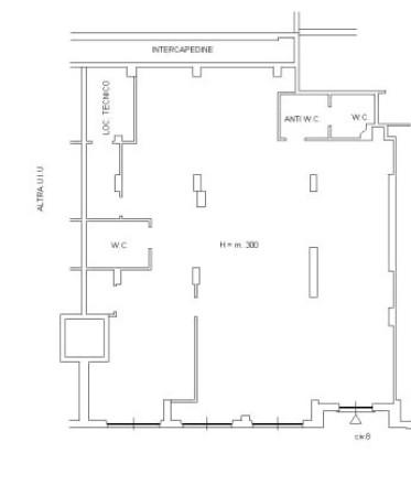 Negozio in Via Cinquefrondi, Roma, {3} - Planimetria 1
