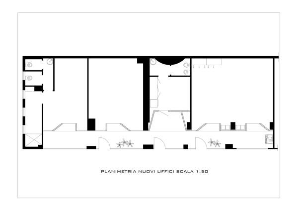 Ufficio in Via del Forte Tiburtino, Roma, {3} - Planimetria 1