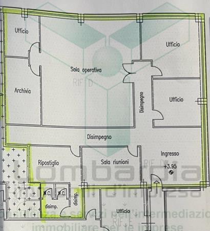 Ufficio in Via Giosuè Carducci, Presezzo, {3} - Planimetria 1