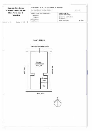 Negozio in Via Cavalieri della Stella 43, Messina, {3} - Planimetria 1