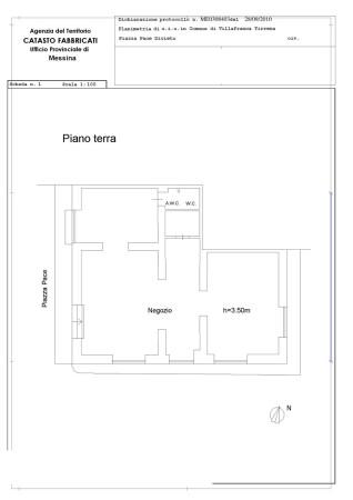 Negozio in Via Nazionale 437, Villafranca Tirrena, {3} - Planimetria 1