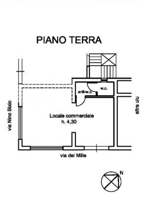 Negozio in Via dei Mille, Messina, {3} - Planimetria 1