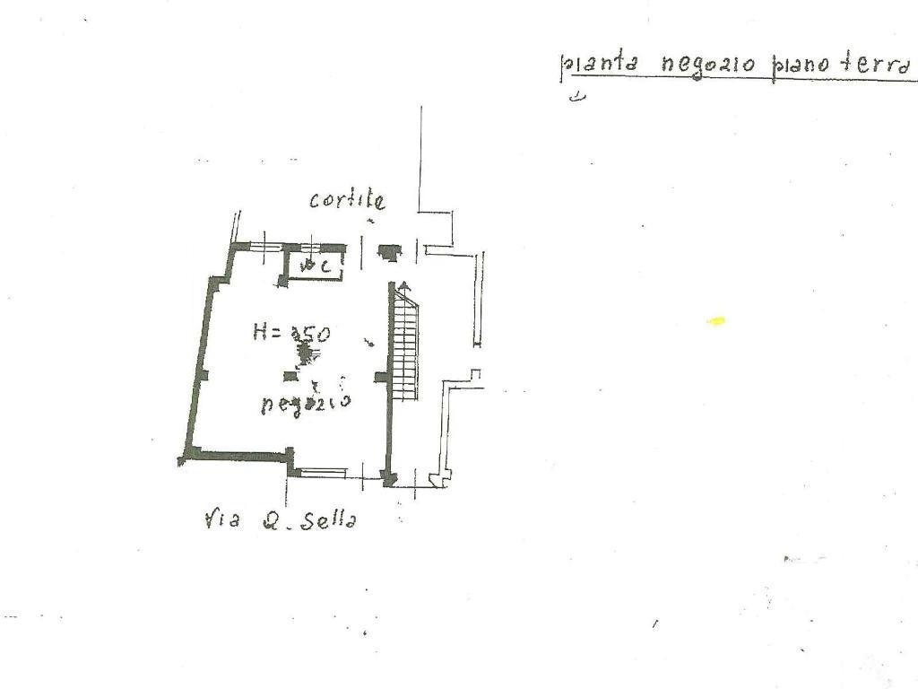 Negozio in Via Quintino Sella, Asti, {3} - Planimetria 1