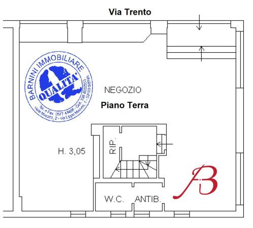 Negozio in Via Trento 1, Poggibonsi, {3} - Planimetria 1