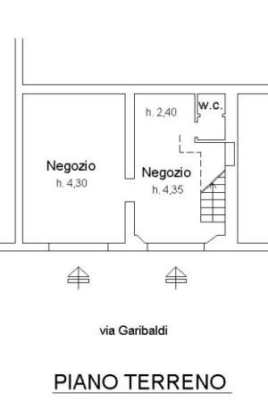 Negozio in Via Giuseppe Garibaldi 55, Siena, {3} - Planimetria 1