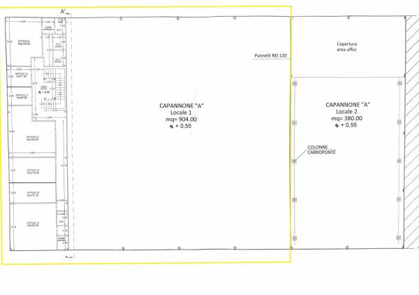 Capannone in Via Constortile, Carinaro, {3} - Planimetria 1