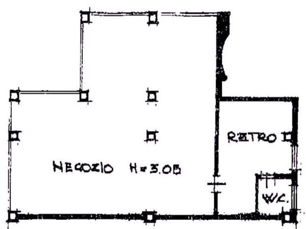 Negozio in Via Cavina 9, Ravenna, {3} - Planimetria 1