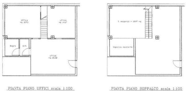 Ufficio in Viale Salvador Allende 54, Ravenna, {3} - Planimetria 1