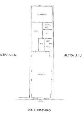 Negozio in Viale Pindaro, Pescara, {3} - Planimetria 1