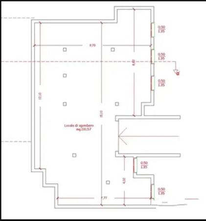 Negozio in Via Ruinadas, Olbia, {3} - Planimetria 1