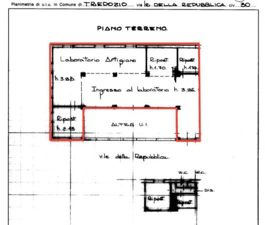 Magazzino in Viale della Repubblica, Tredozio, {3} - Planimetria 1