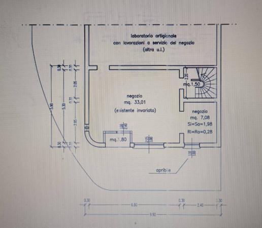 Negozio in Via Vincenzo Antonellini 15, Alfonsine, {3} - Planimetria 1
