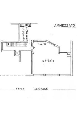 Ufficio in Corso Giuseppe Garibaldi 11, Civitanova Marche, {3} - Planimetria 1