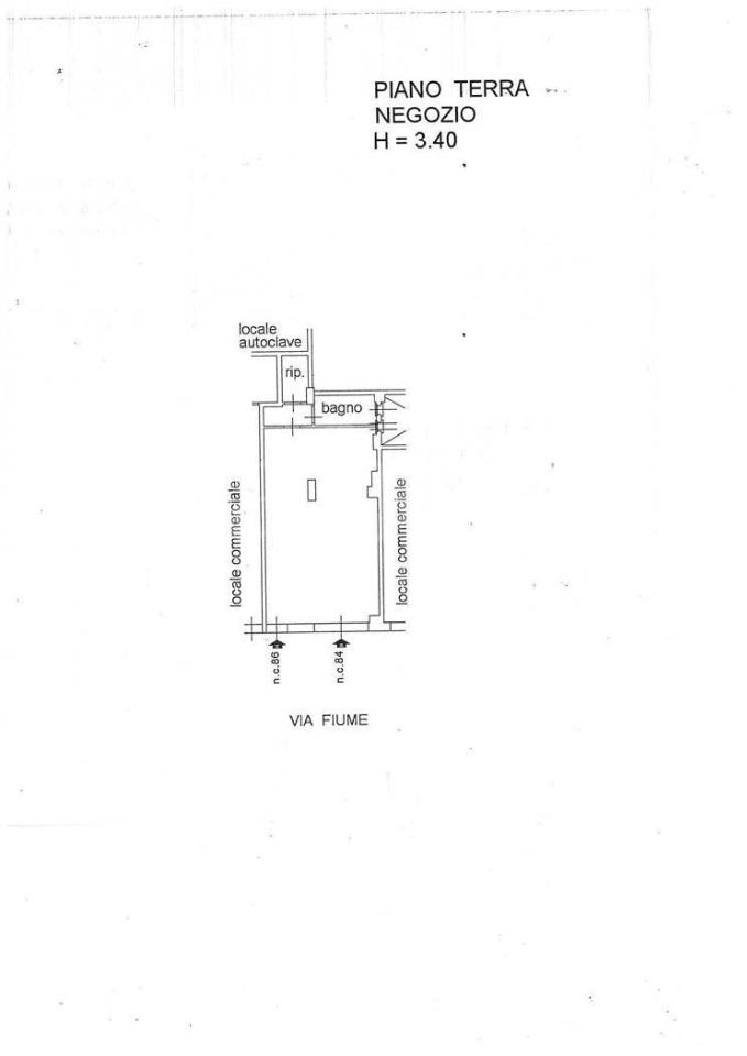Negozio in Via Fiume 84, Ladispoli, {3} - Planimetria 1