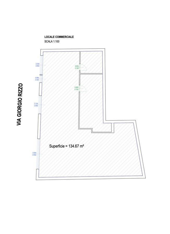 Negozio in Via Giorgio Rizzo 34, Milazzo, {3} - Planimetria 1