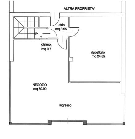 Negozio in Via Loreggia di Salvarosa, Castelfranco Veneto, {3} - Planimetria 1