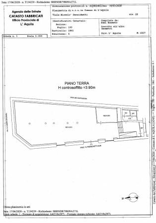 Negozio in Viale Nicolò Persichetti 26, L'Aquila, {3} - Planimetria 1