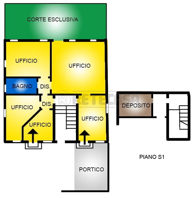 Ufficio in Via Canova  12, Isola Vicentina, {3} - Planimetria 1