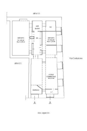 Negozio in Via del Lagaccio 76, Genova, {3} - Planimetria 1