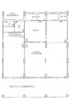 Ristorante in Via Consolare Valeria 334, Sant'Alessio Siculo, {3} - Planimetria 1