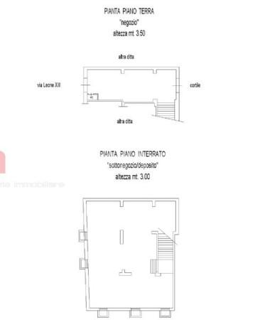Negozio in Viale Leone XIII, Foggia, {3} - Planimetria 1