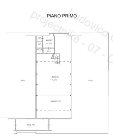Ufficio in Via Gaetano Donizetti 109, Brembate Di Sopra, {3} - Planimetria 1