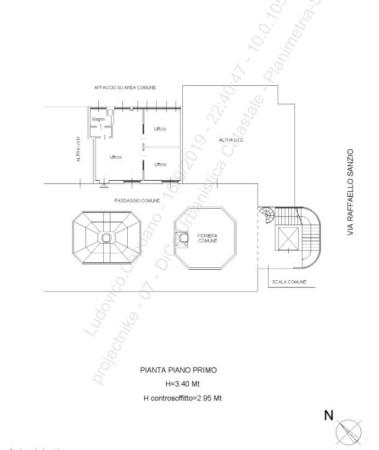 Ufficio in Via Raffaello Sanzio 16, Trezzano Rosa, {3} - Planimetria 1