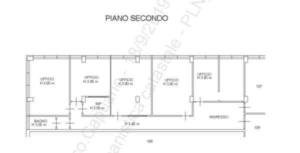 Ufficio in Via I Maggio 142/B, Ancona, {3} - Planimetria 1