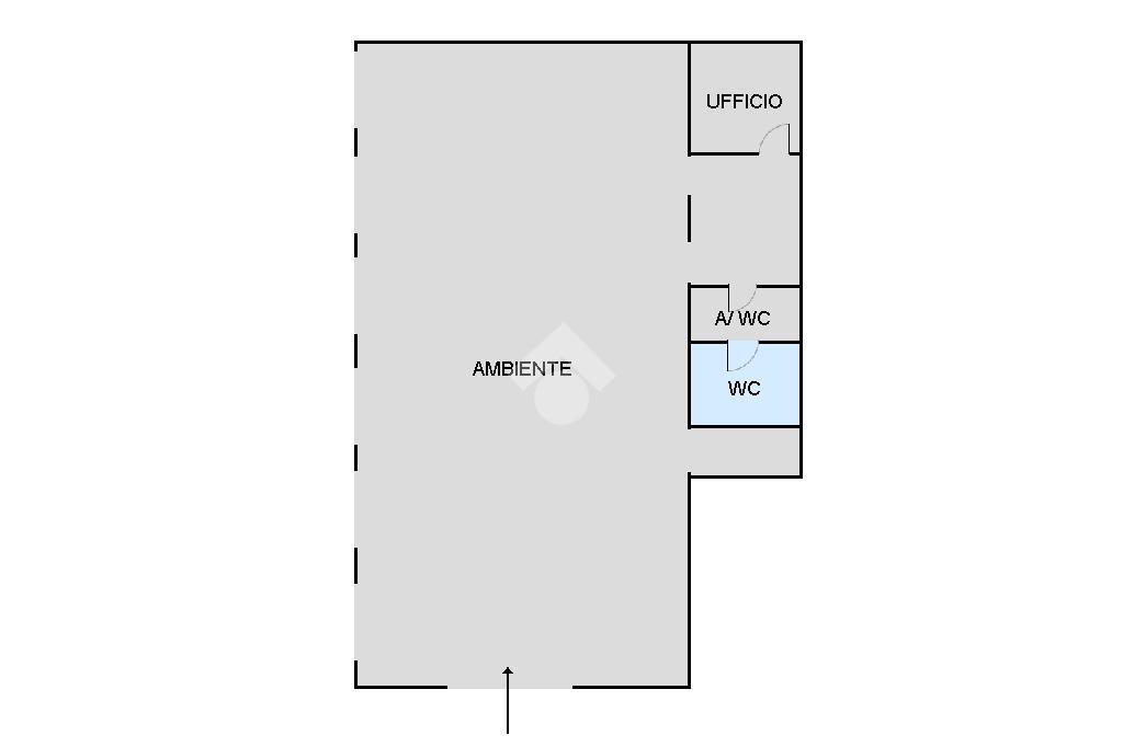 Negozio in Via Giovanni Bocchieri 1, Palermo, {3} - Planimetria 1