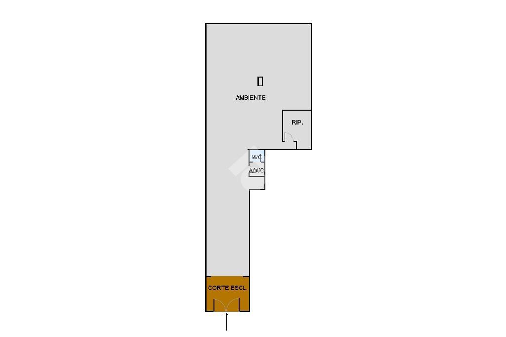 Negozio in Via Tasca Lanza 56, Palermo, {3} - Planimetria 1