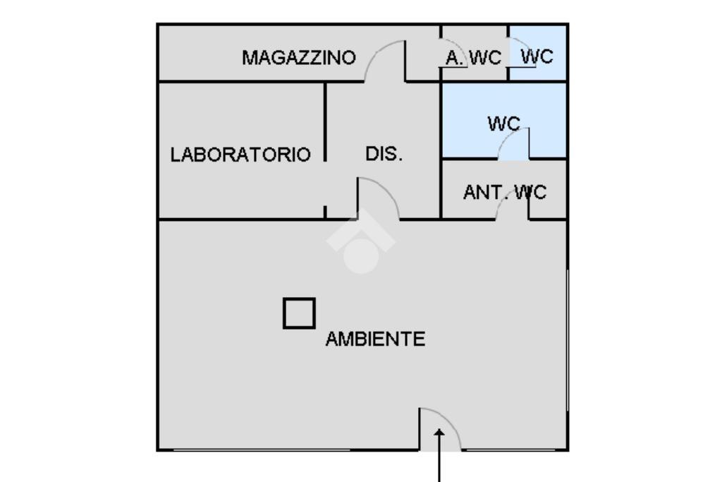 Negozio in Via Galileo Galilei 76, Palermo, {3} - Planimetria 1