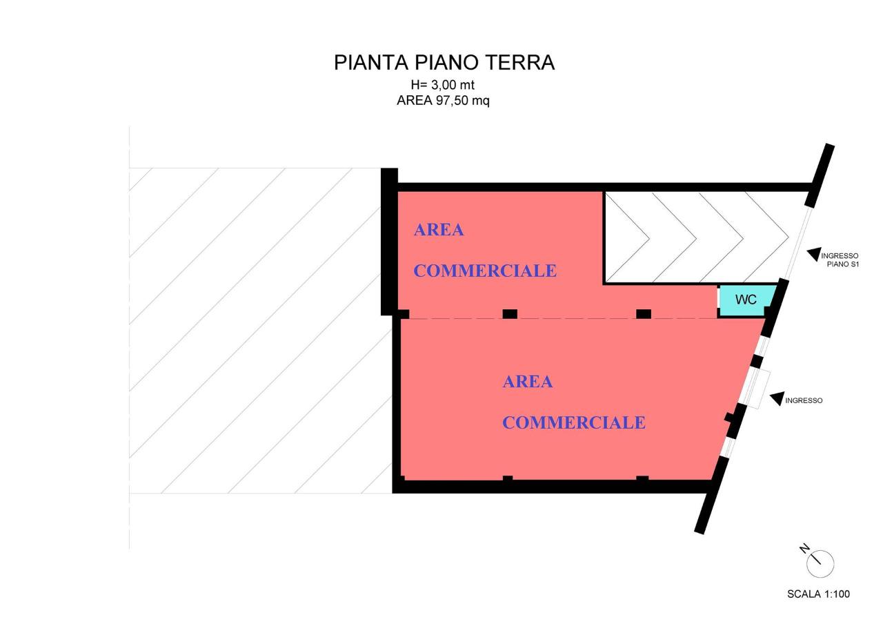 Negozio in Via Nazario Sauro, Casoria, {3} - Planimetria 1